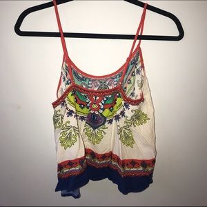 Multi color crop/ tank from South Moon Under